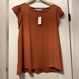 NWT LOFT Burnt Orange Top